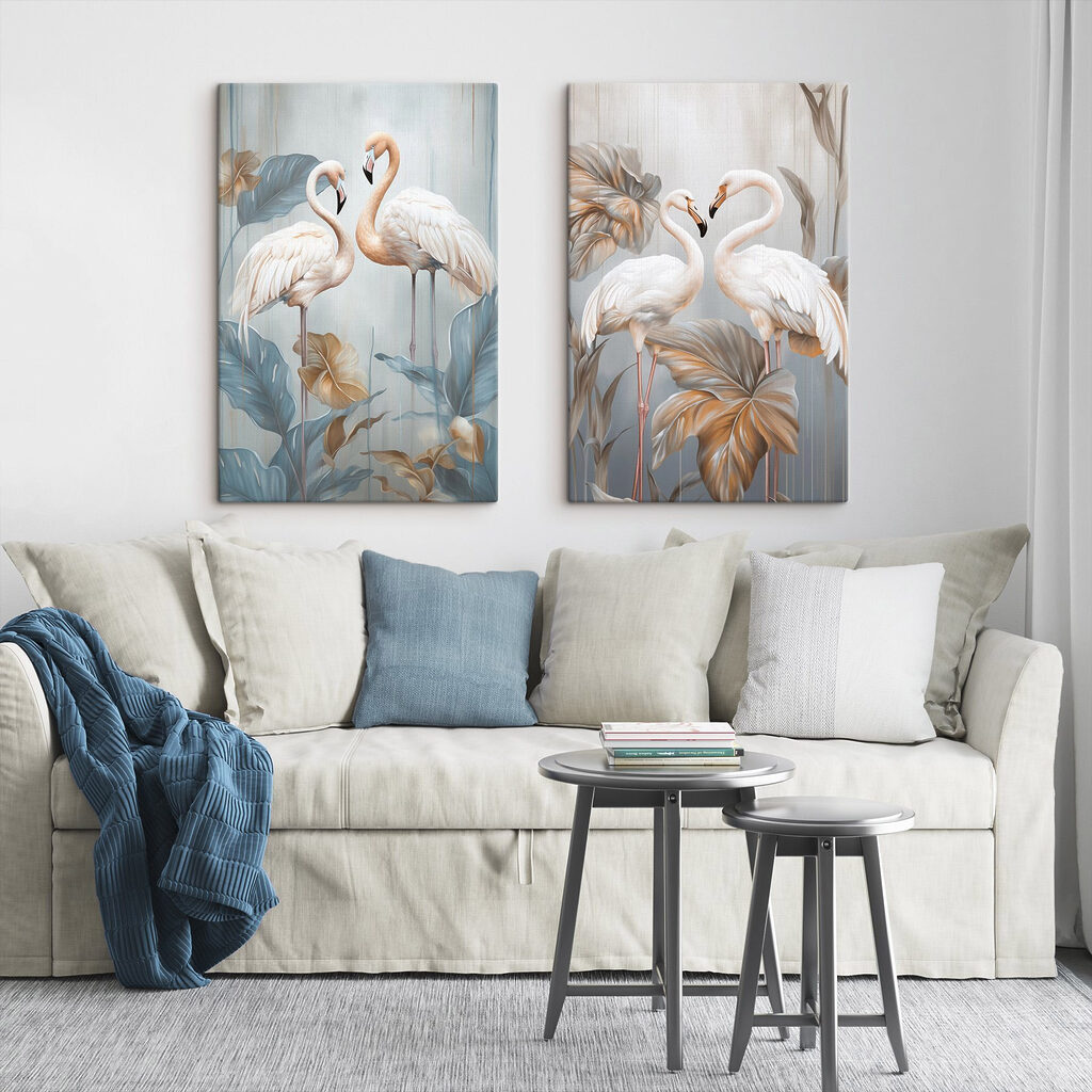 Duas aves sobre hastes — interior 2