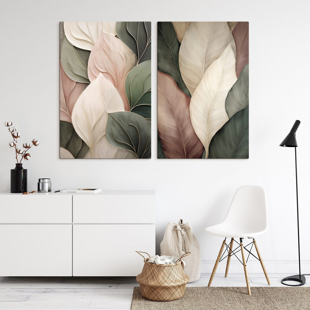 Folhas num abraço suave — interior 2