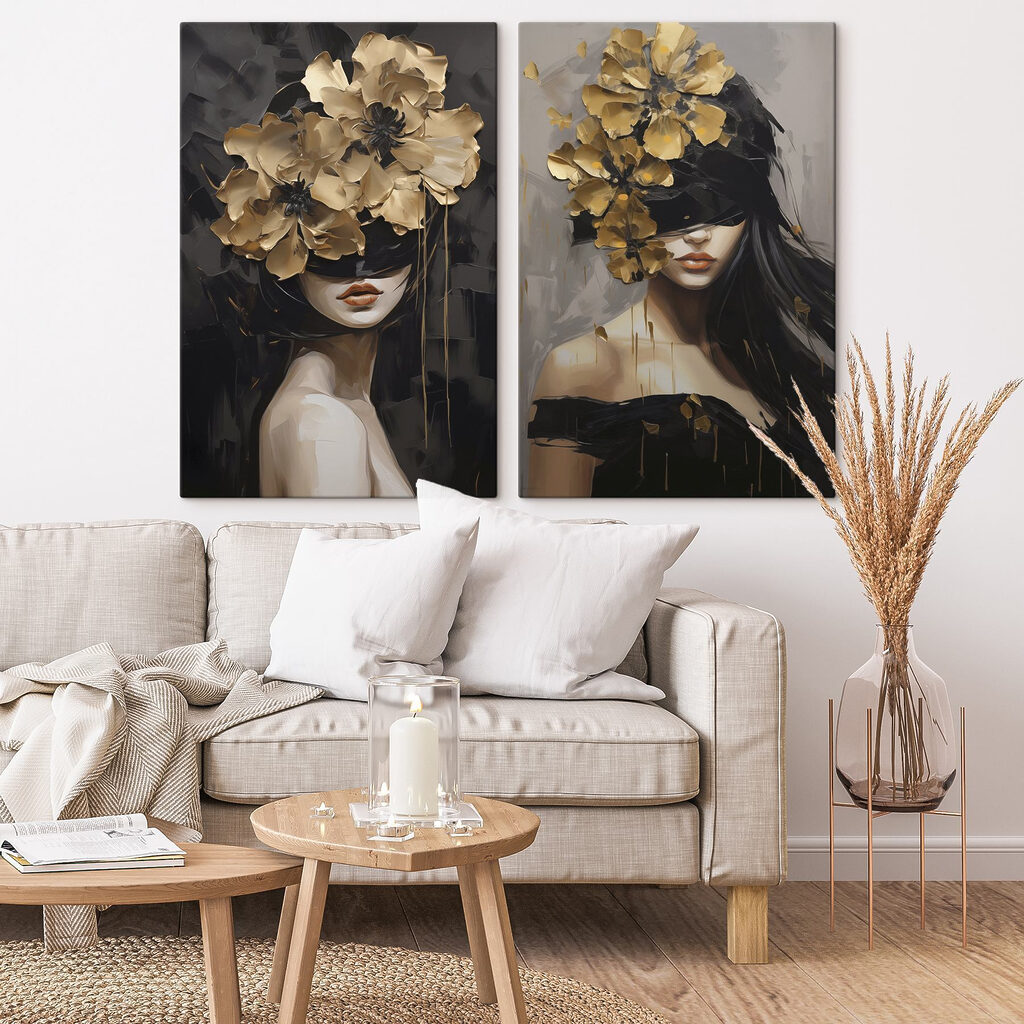Flores sobre olhos escuros — interior 2