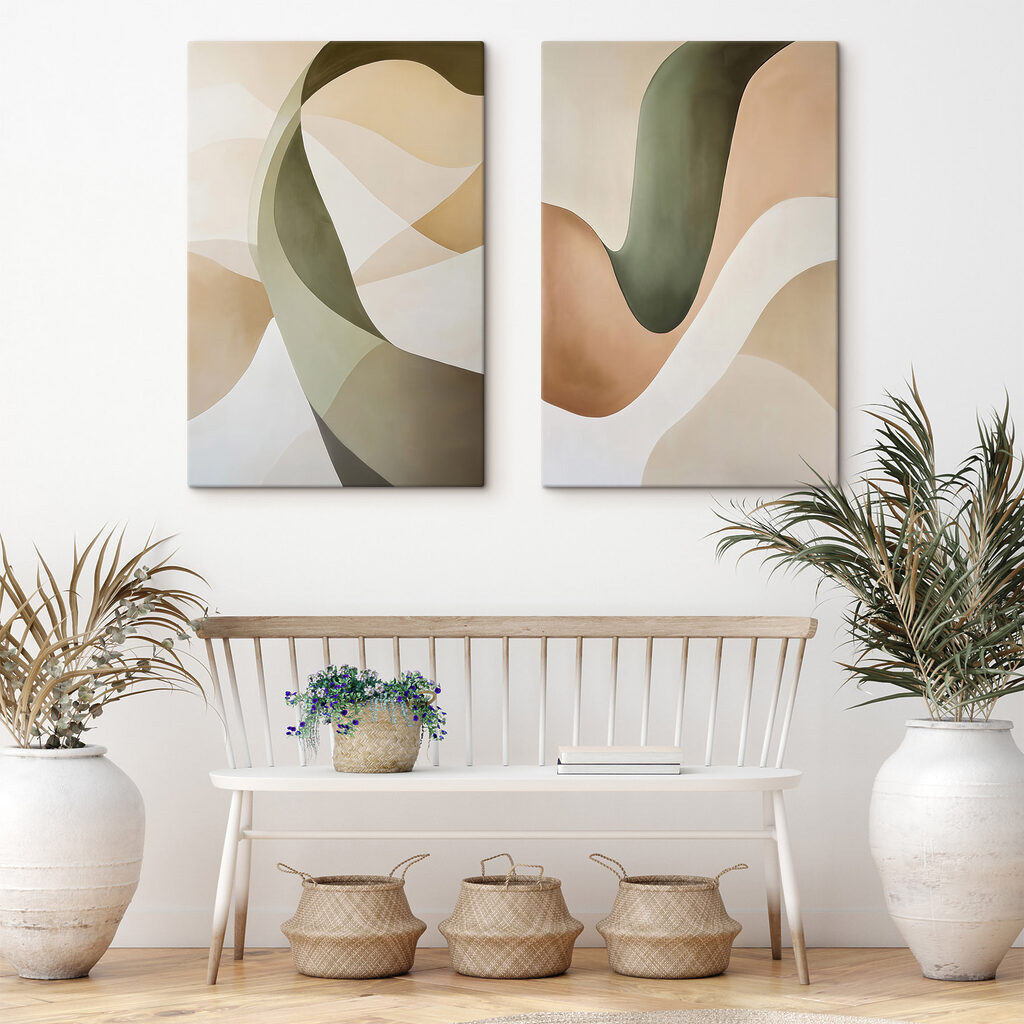 Ondas em verde-oliva — interior 2