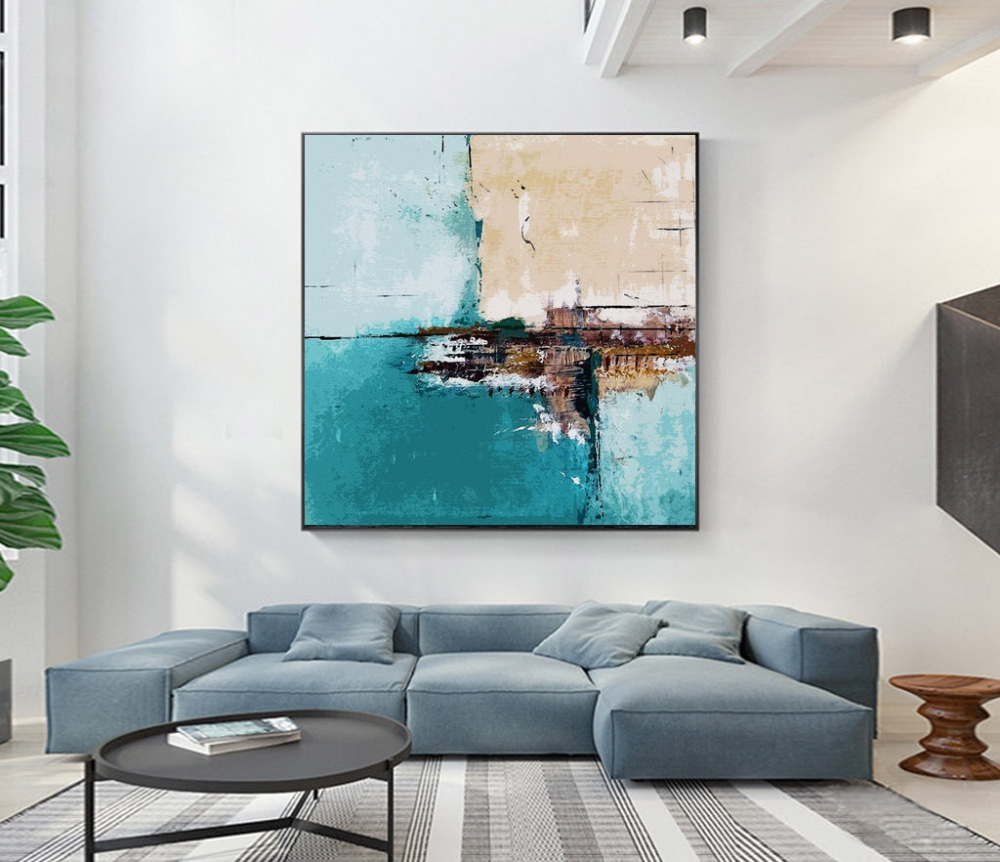 Turquesa sobre tons gastos — interior 1