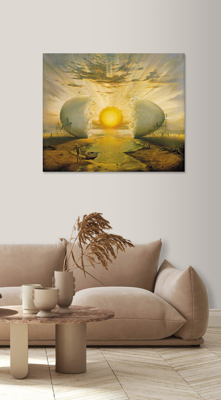 Sol entre cascas — interior 3