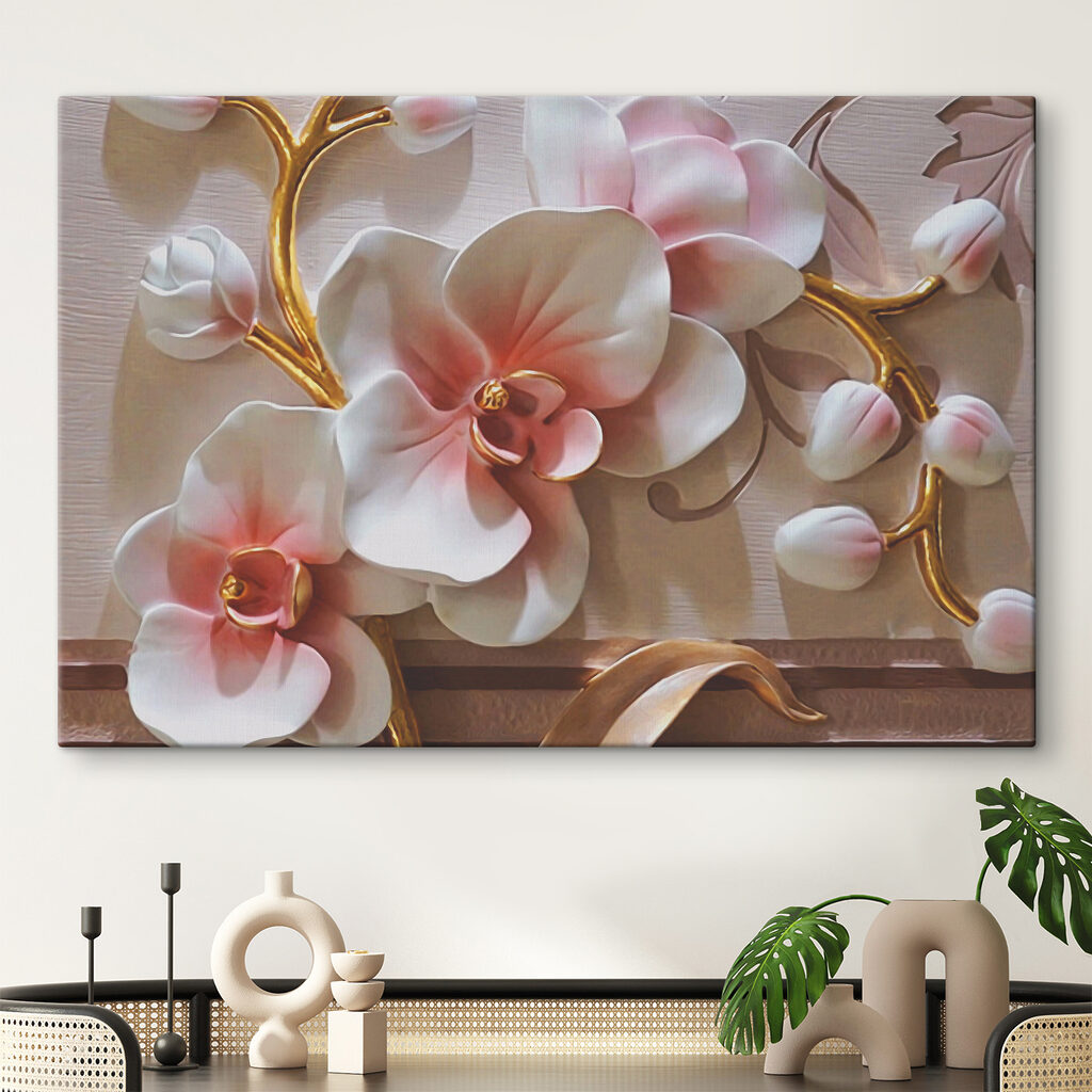 Orquídeas em luz rosada — interior 5
