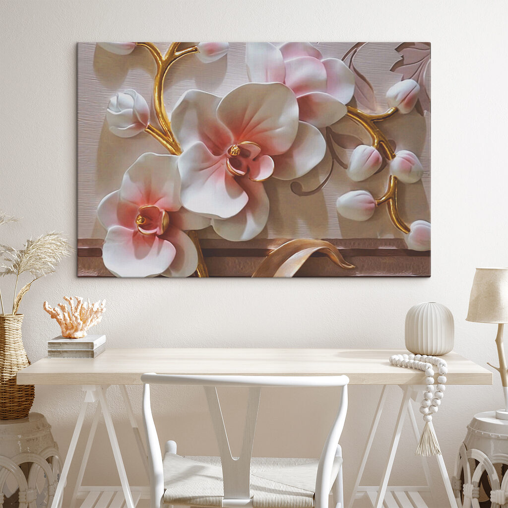 Orquídeas em luz rosada — interior 6