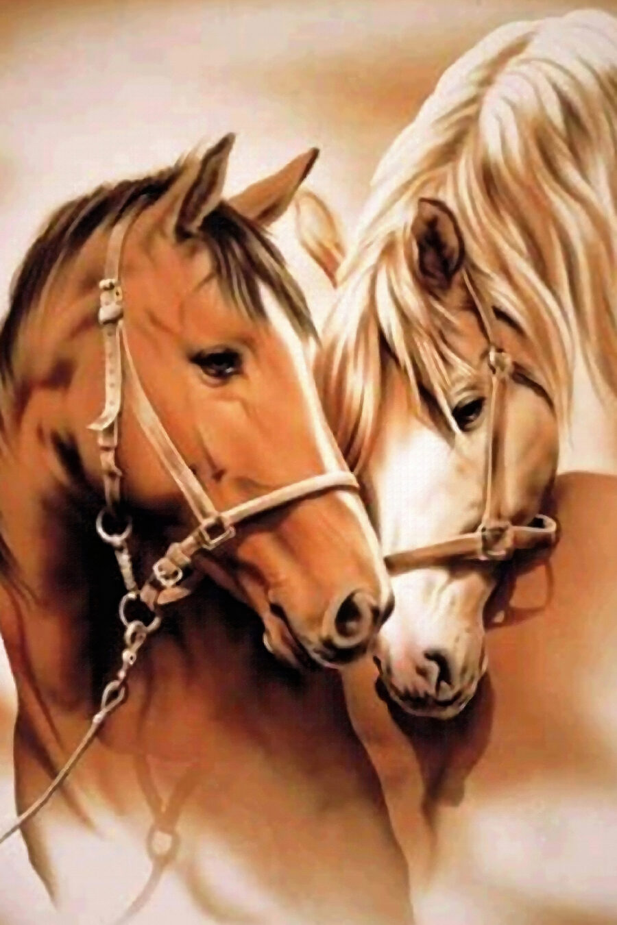 Dois cavalos juntos — design completo
