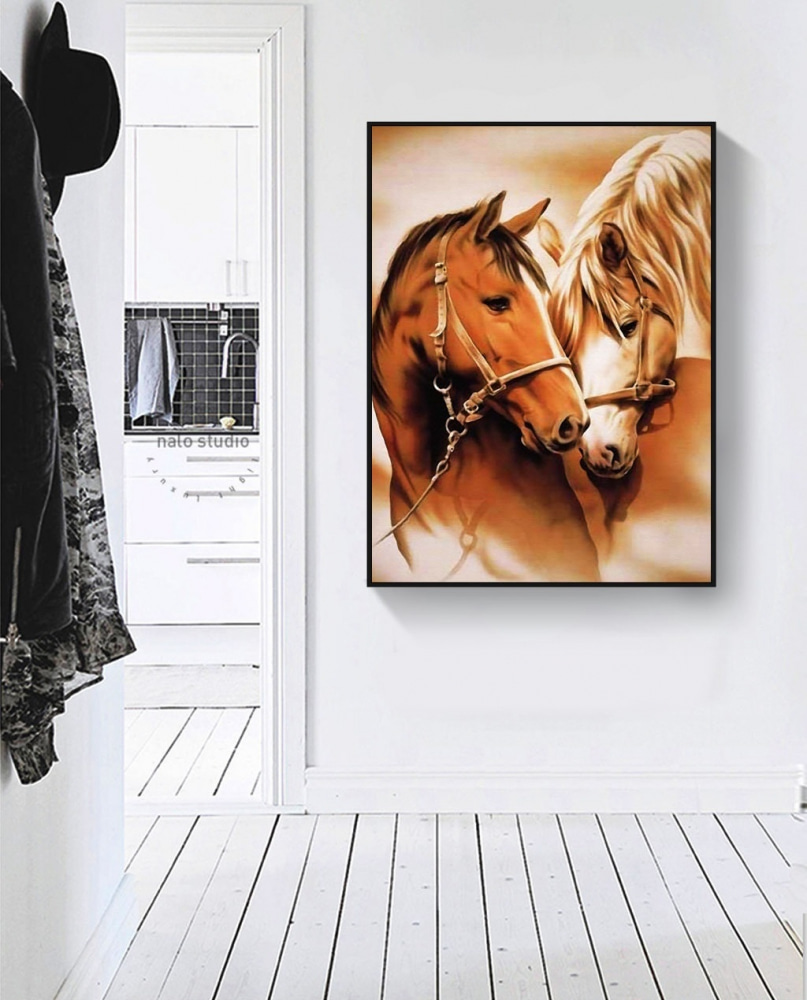 Dois cavalos juntos — interior 2