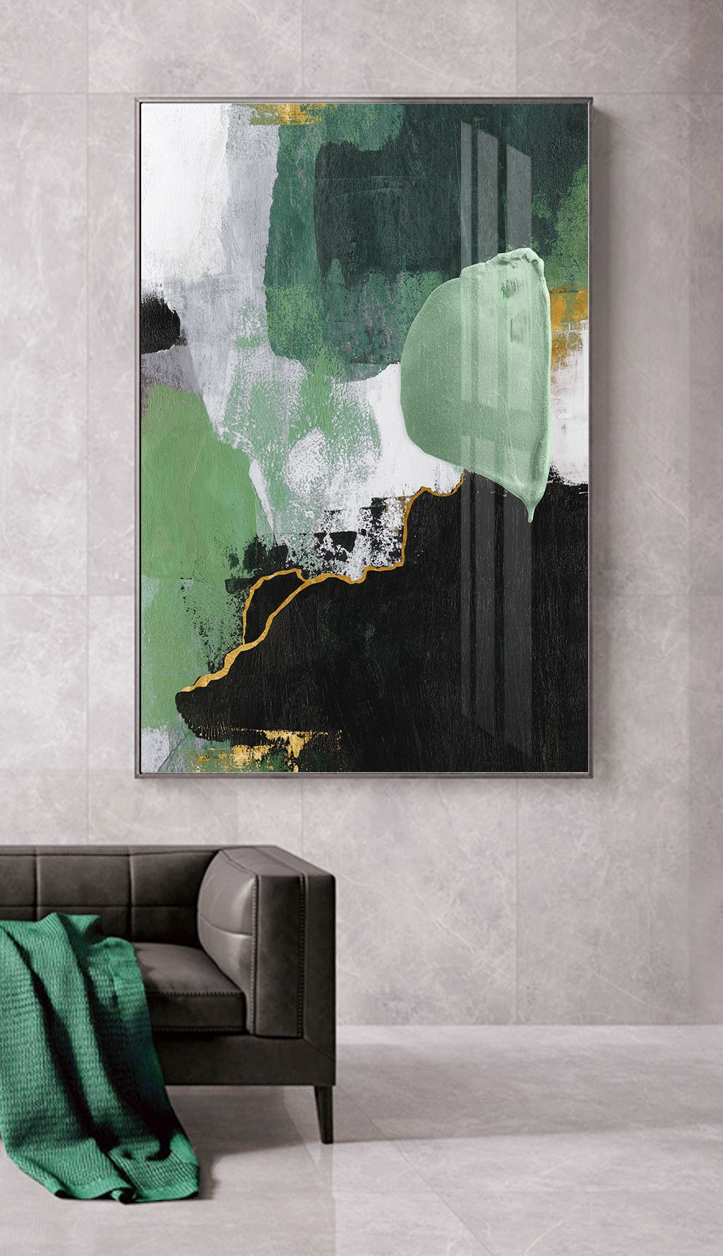 Manchas verdes e douradas — interior 2