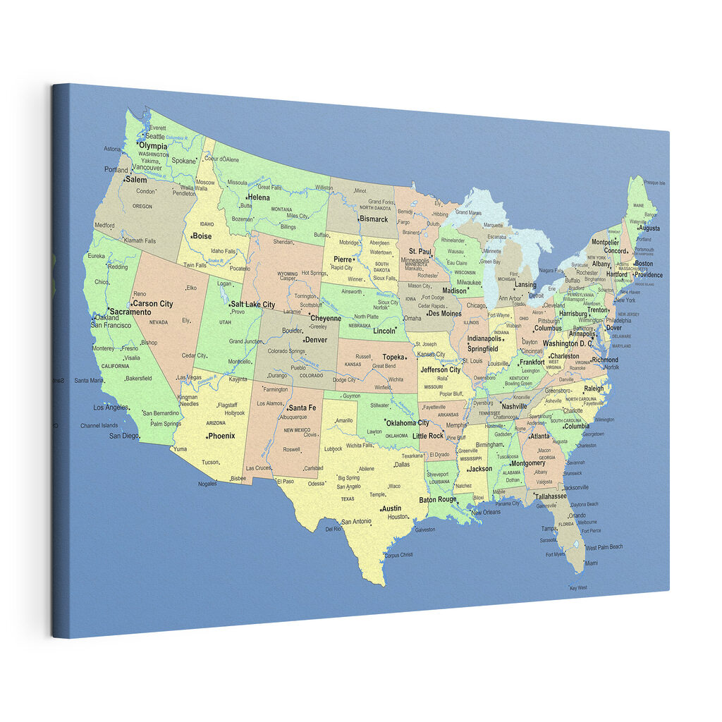 Mapa dos Estados Unidos — vista do produto