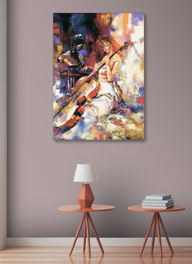 Violoncelo em movimento — interior 2