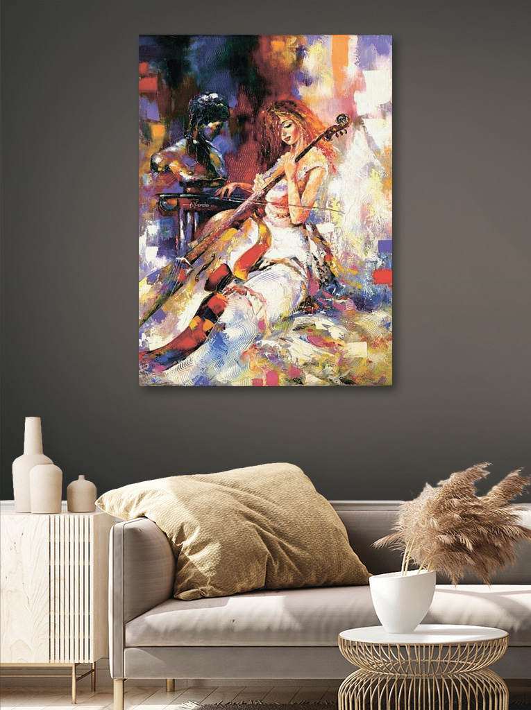 Violoncelo em movimento — interior 3