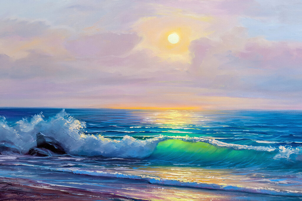 Luz sobre as ondas — design completo