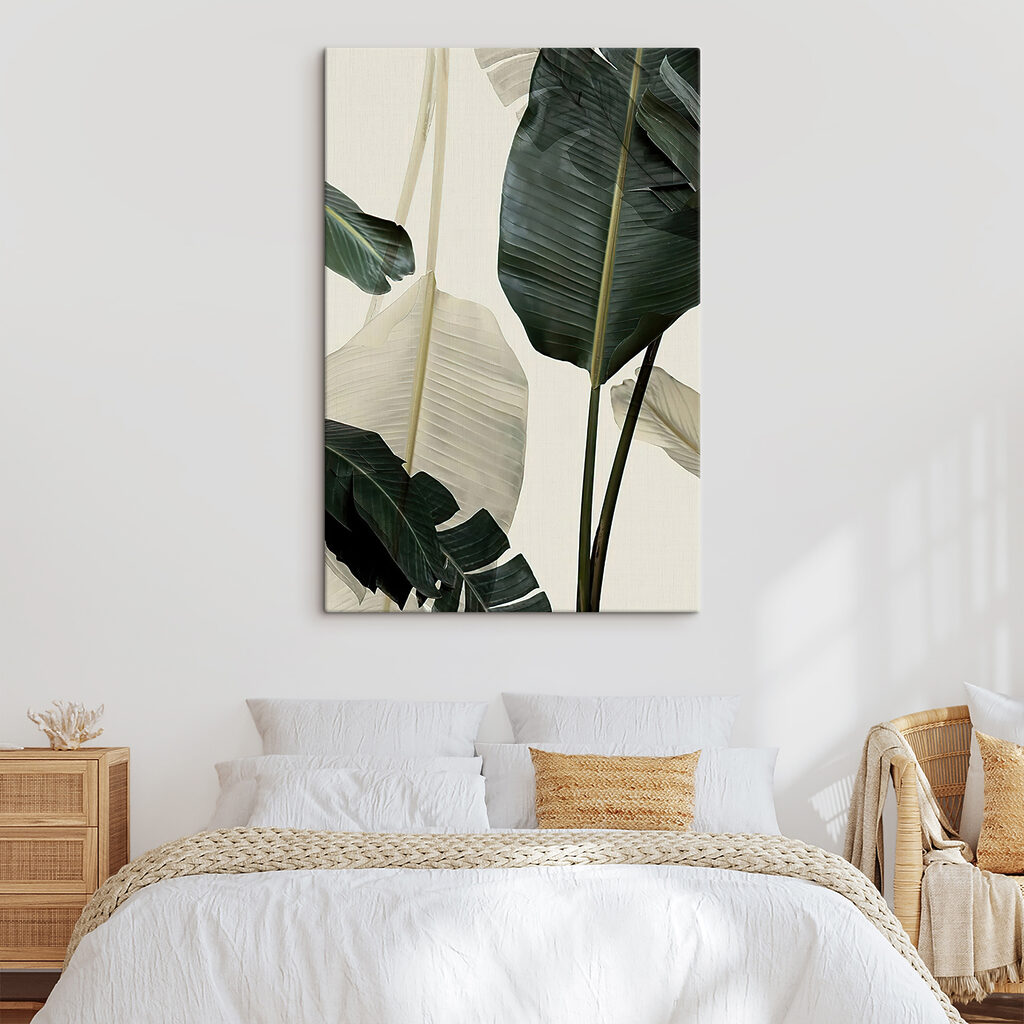 Folhas tropicais em contraste — interior 3