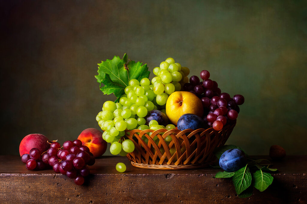 Cesto de fruta — design completo
