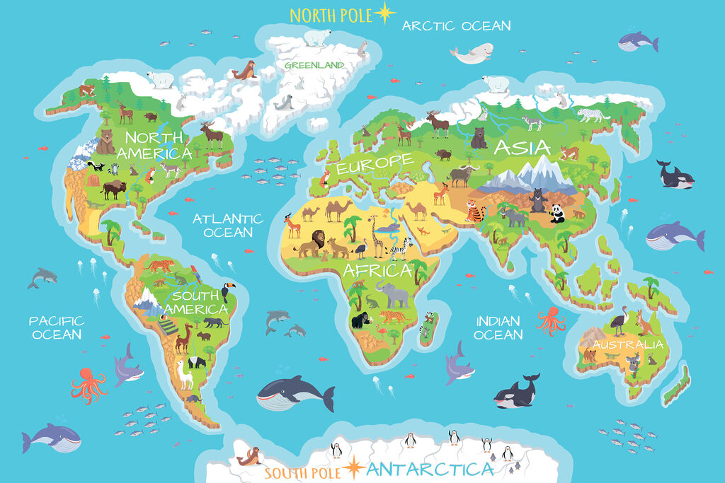 Viagem colorida pelo mundo — design completo