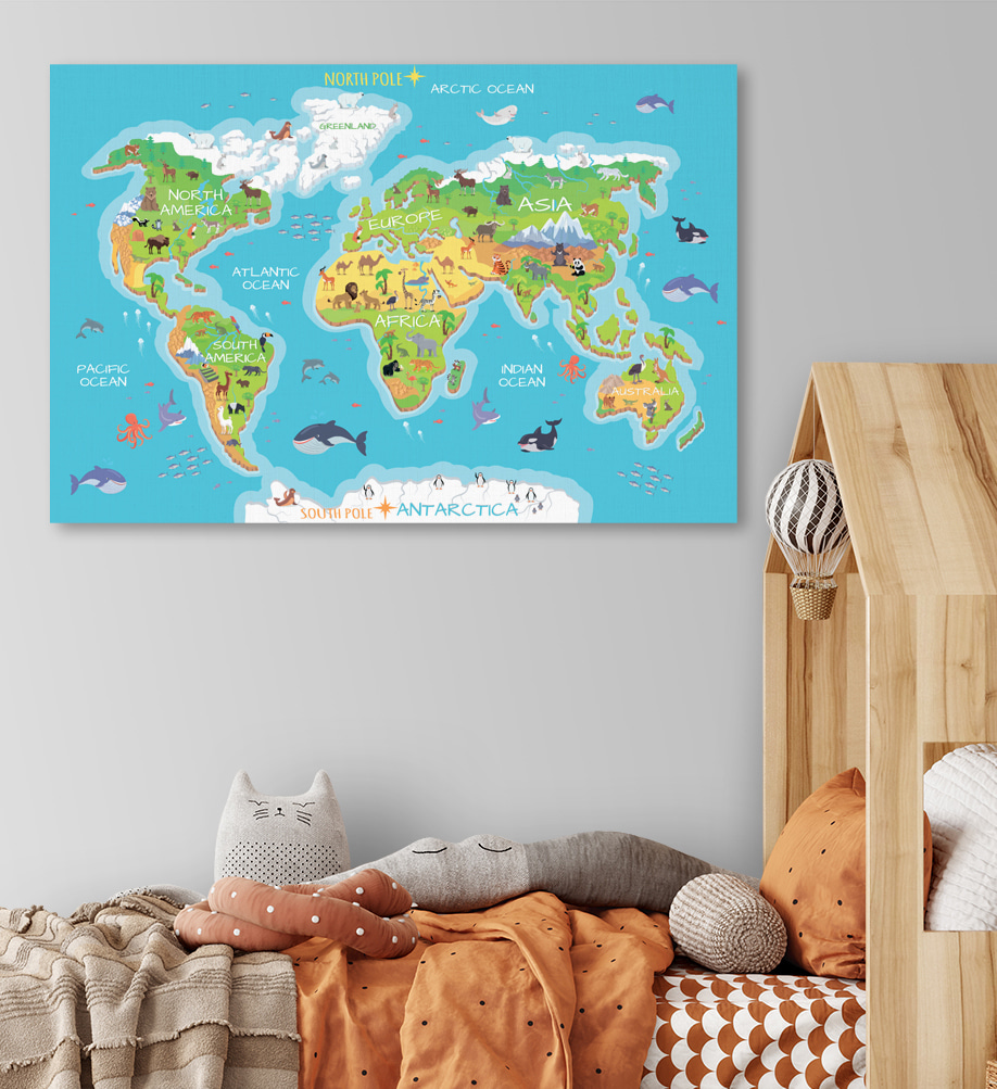 Viagem colorida pelo mundo — interior 1