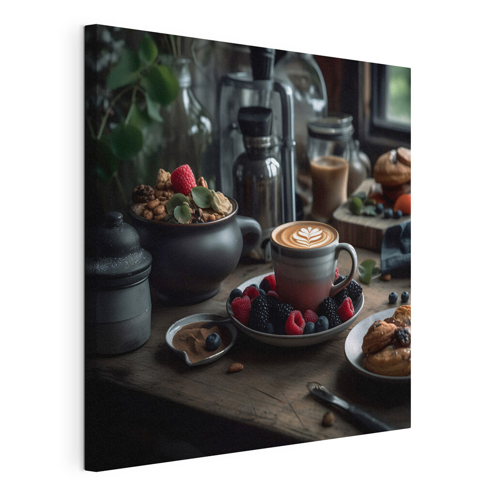 Café com algo doce — vista do produto