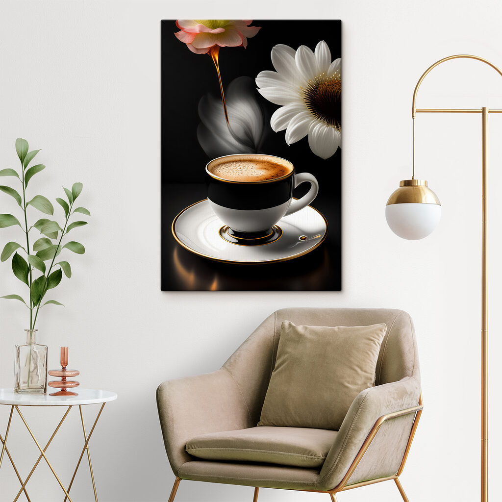 Café preto e flores — interior 7