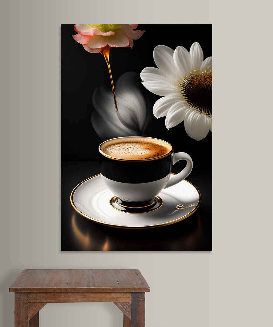 Café preto e flores — interior 5