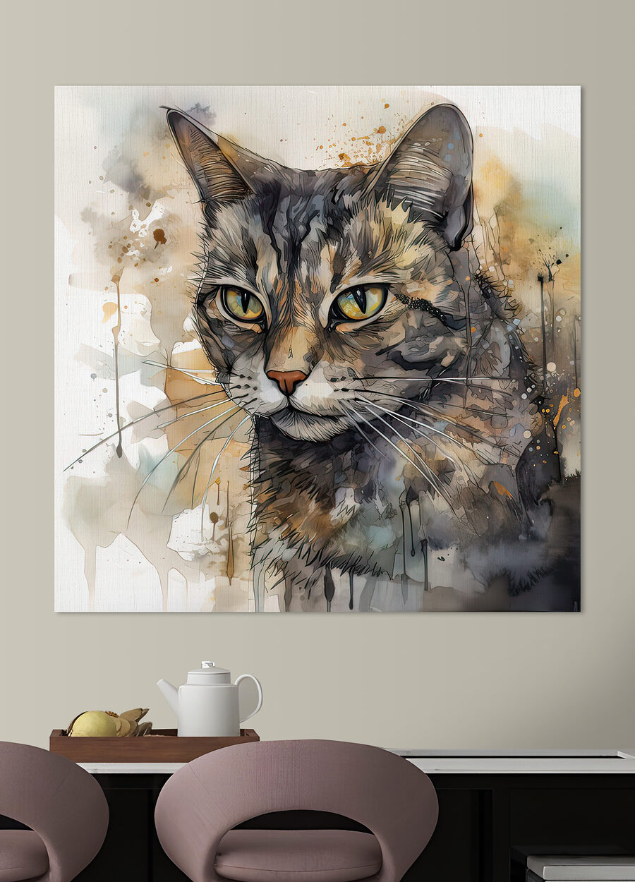 Gato em salpicos — interior 5