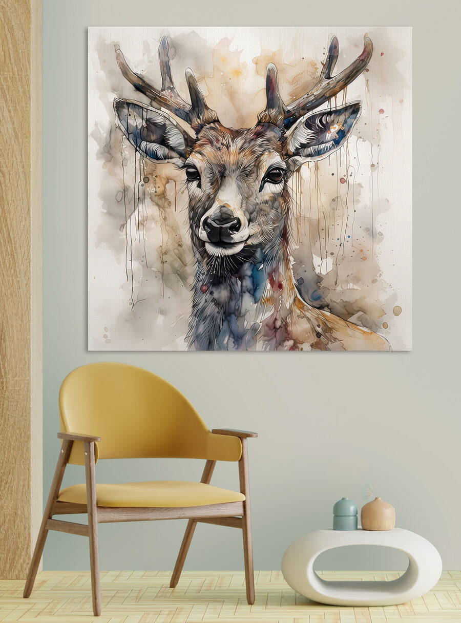 Veado em tinta suave — interior 4