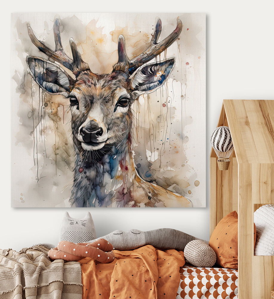 Veado em tinta suave — interior 5