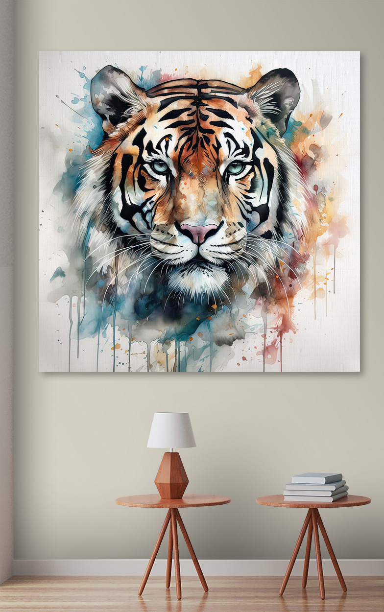 Tigre em salpicos frios — interior 2