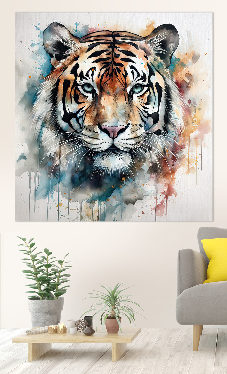 Tigre em salpicos frios — interior 1