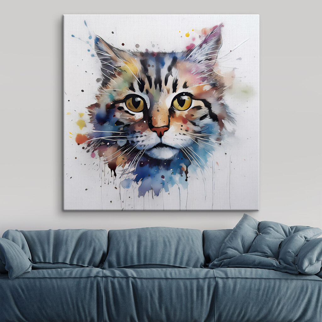 Gatinho em aguarela — interior 9
