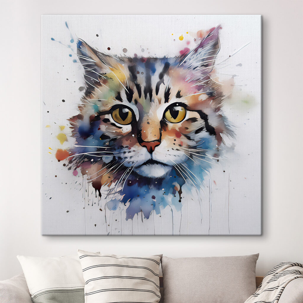 Gatinho em aguarela — interior 10