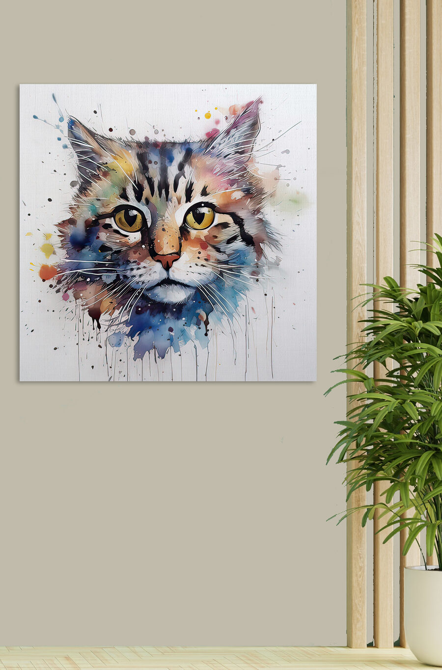 Gatinho em aguarela — interior 5