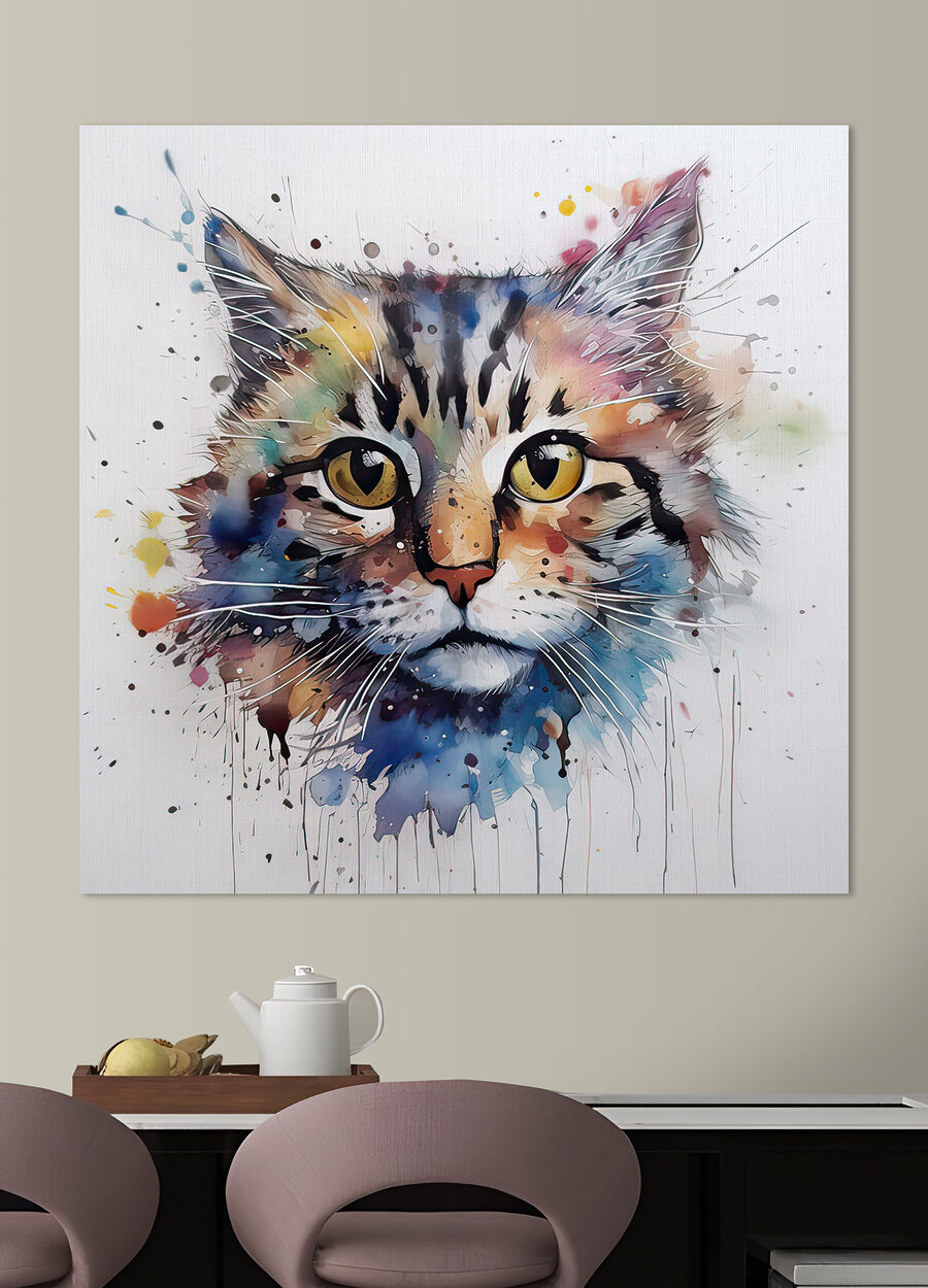 Gatinho em aguarela — interior 6