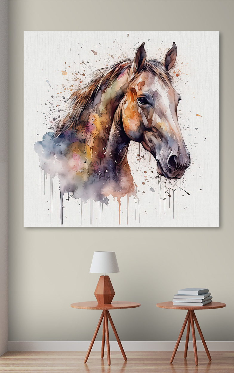 Cavalo em tons outonais — interior 3