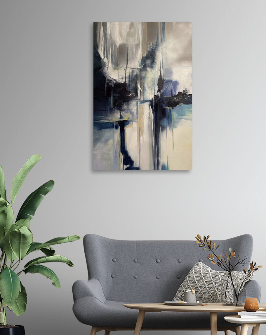 Reflexos escuros em tinta — interior 4