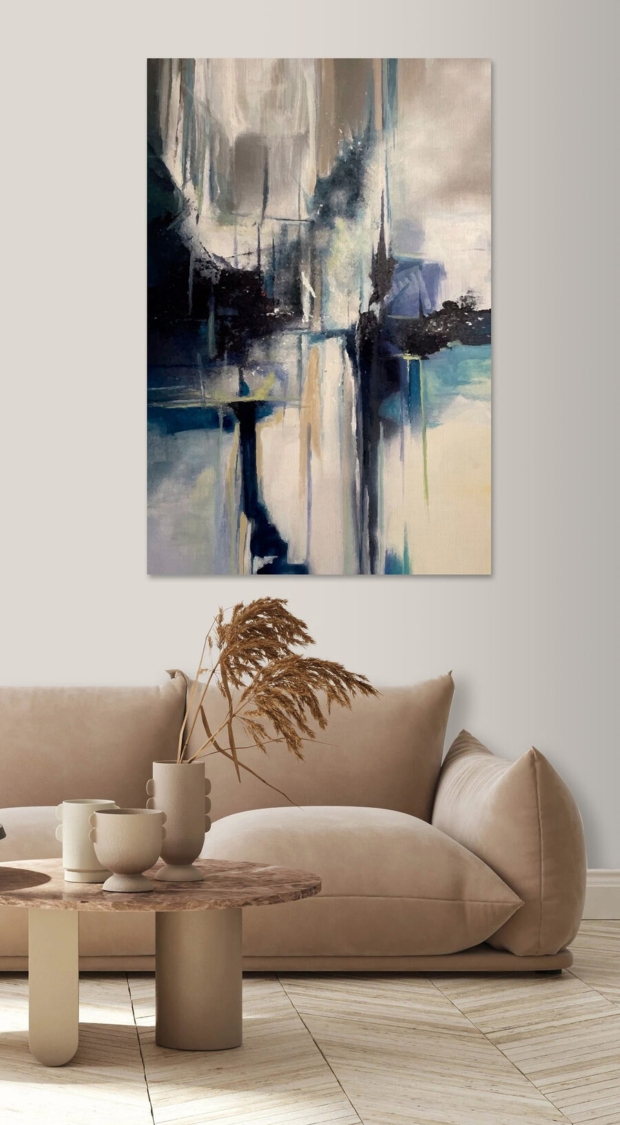 Reflexos escuros em tinta — interior 6