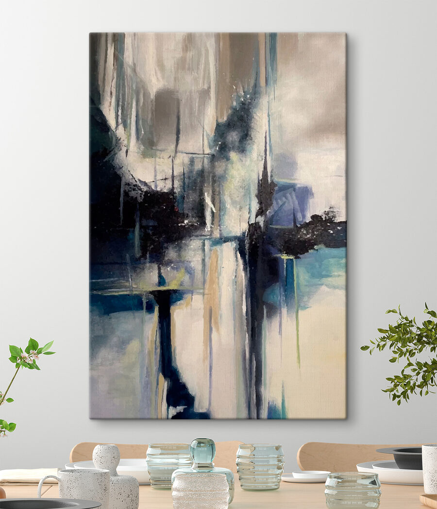 Reflexos escuros em tinta — interior 11