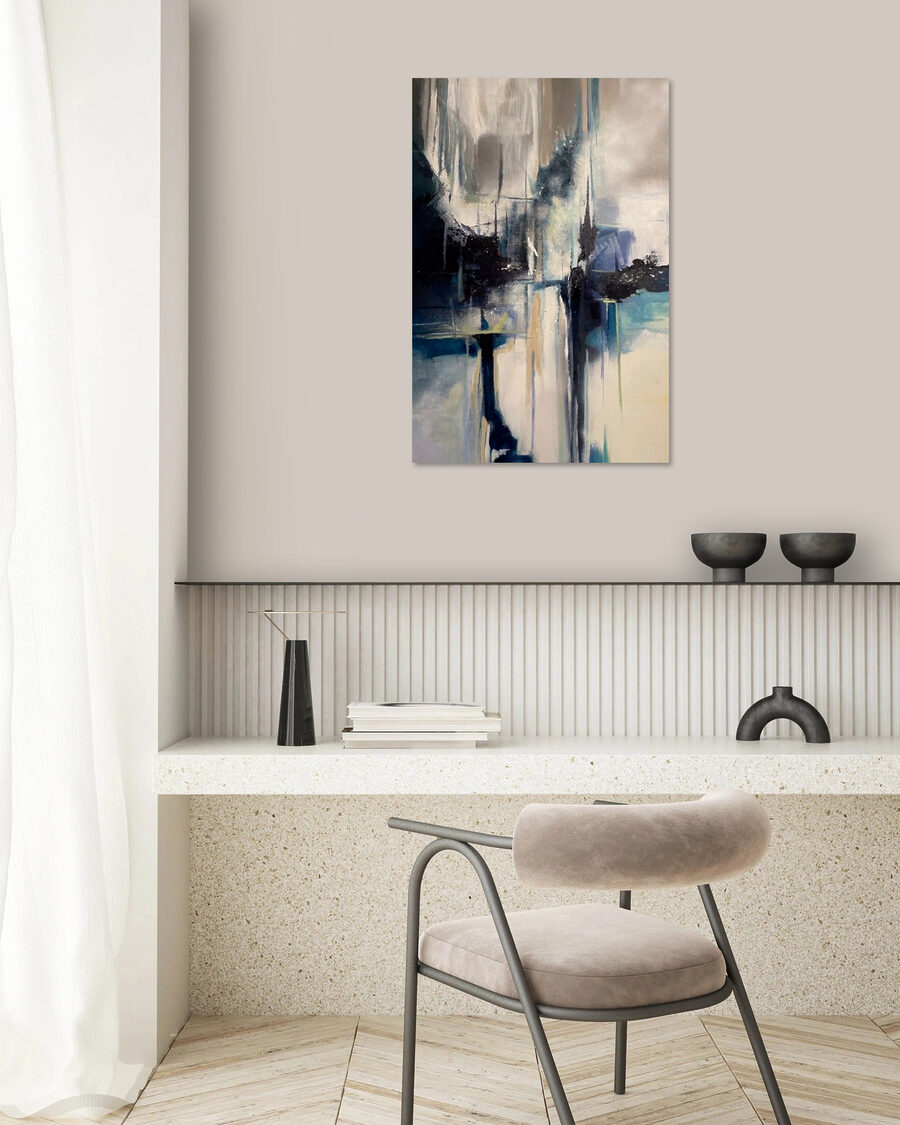 Reflexos escuros em tinta — interior 8