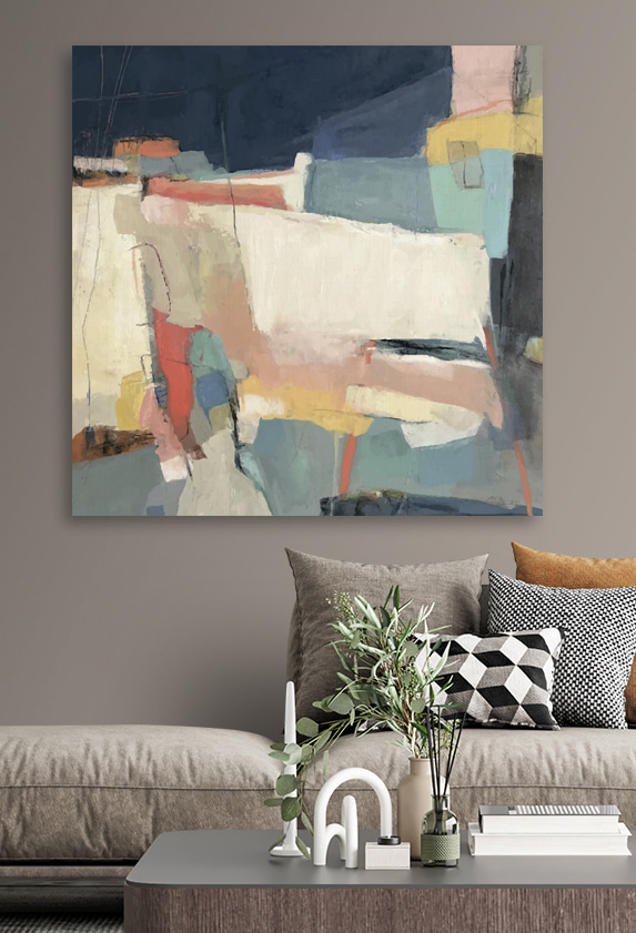 Blocos soltos, cores suaves — interior 1