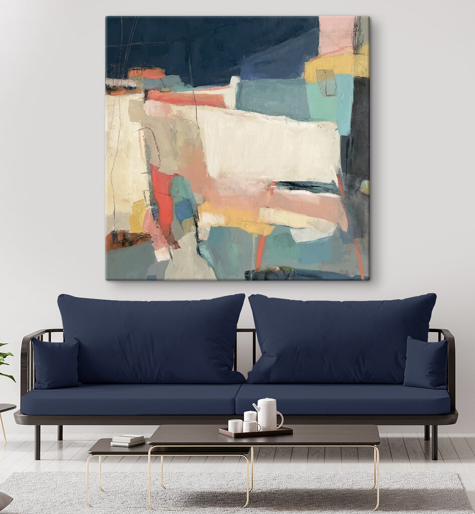 Blocos soltos, cores suaves — interior 9