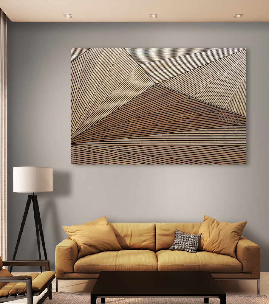 Paisagem de planos lineares — interior 1
