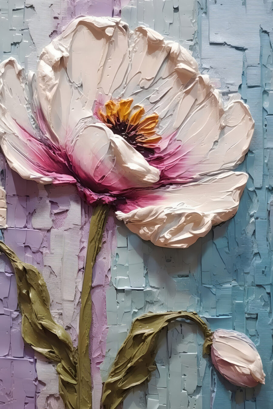 Flor de pinceladas — design completo