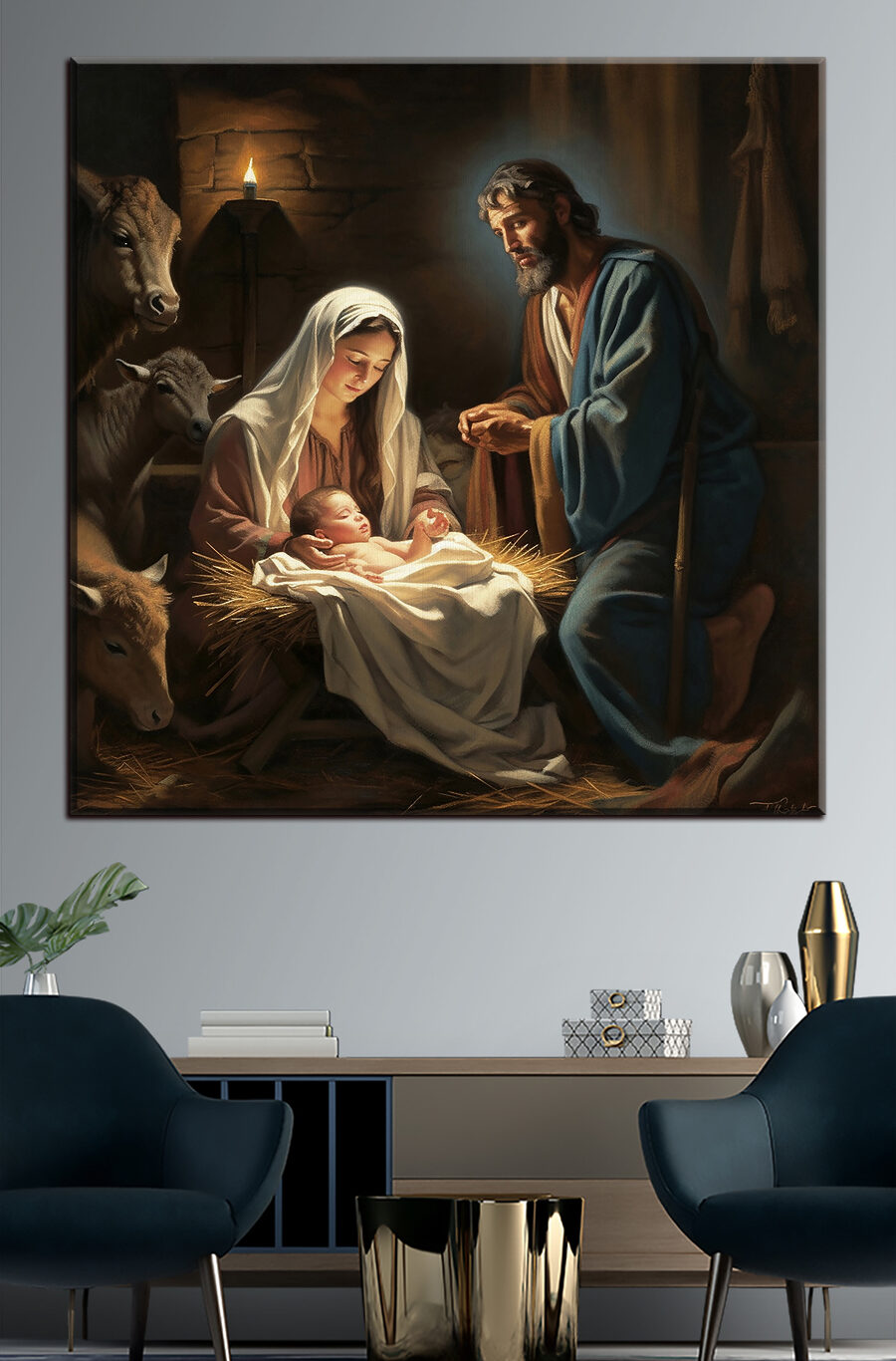 Menino na manjedoura — interior 2