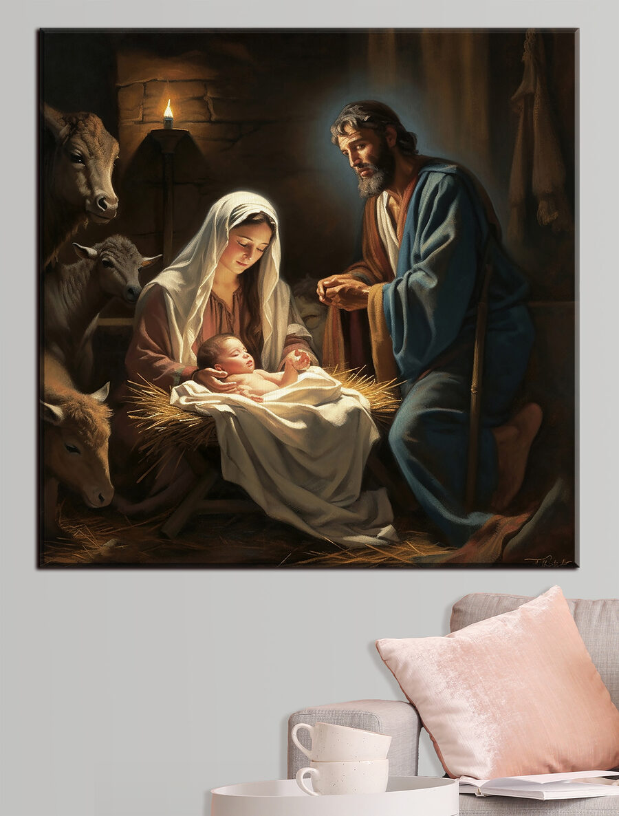 Menino na manjedoura — interior 3