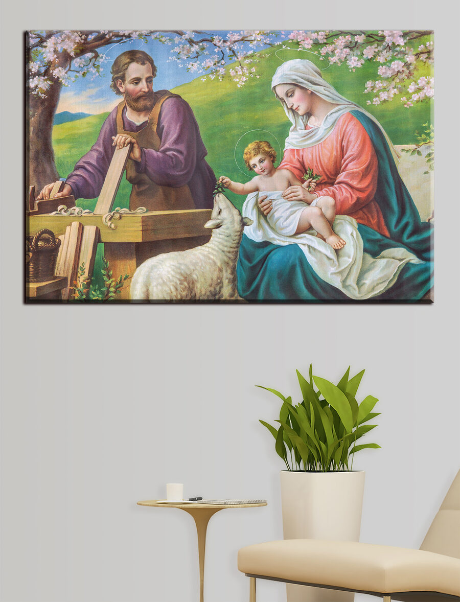 Família sob as flores — interior 2