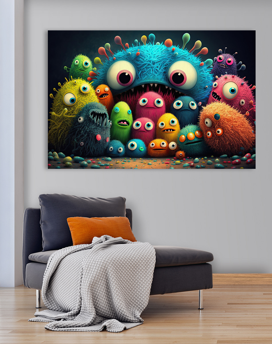Monstros alegres — interior 1