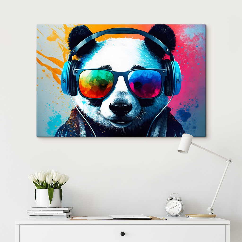 Panda com ritmo próprio — interior 3