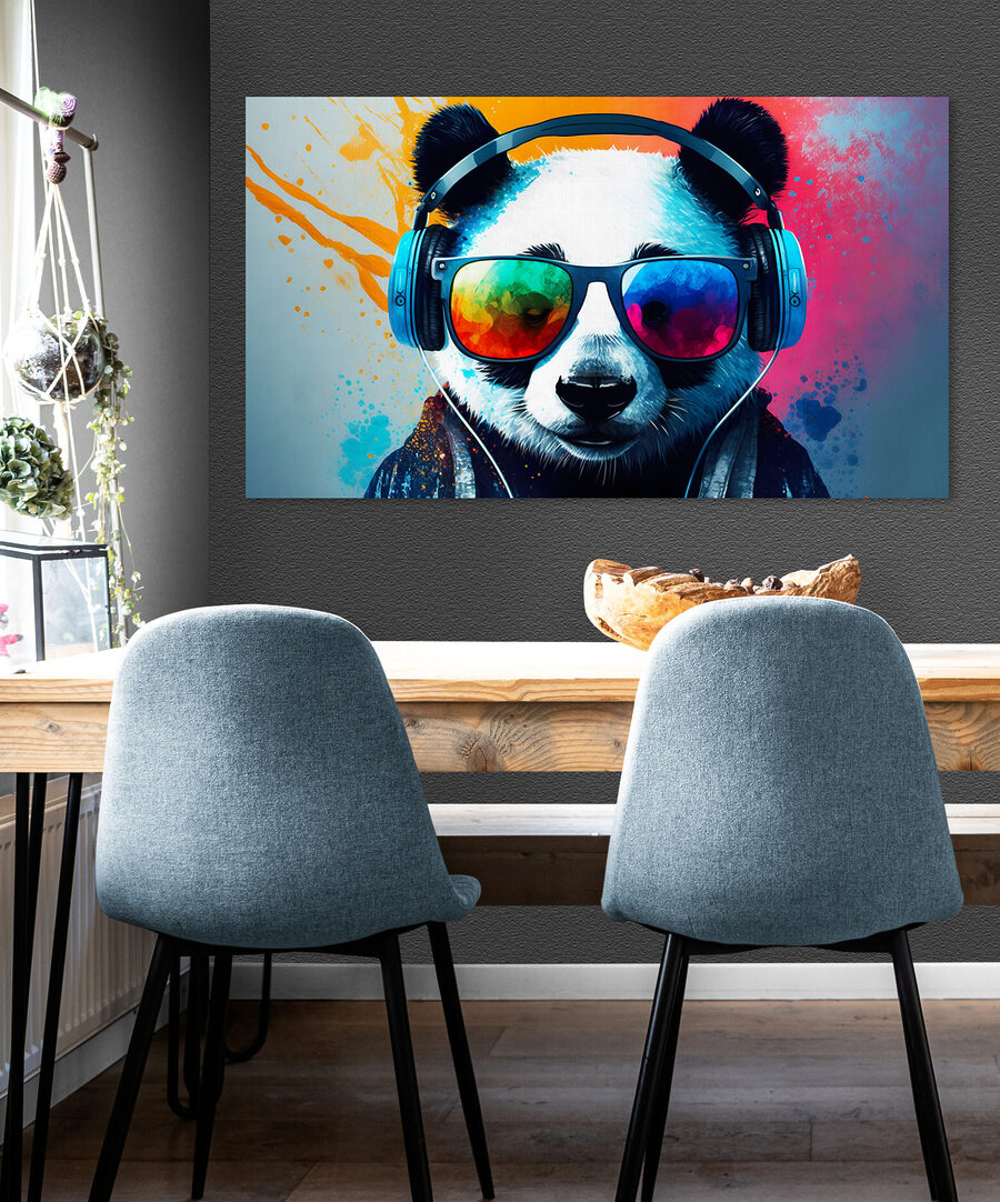 Panda com ritmo próprio — interior 2