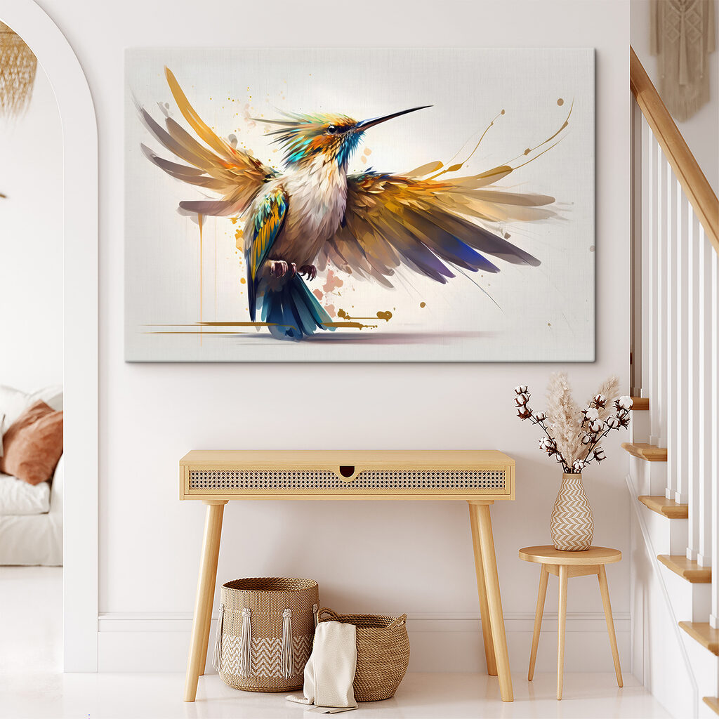 Colibri de asas abertas — interior 5