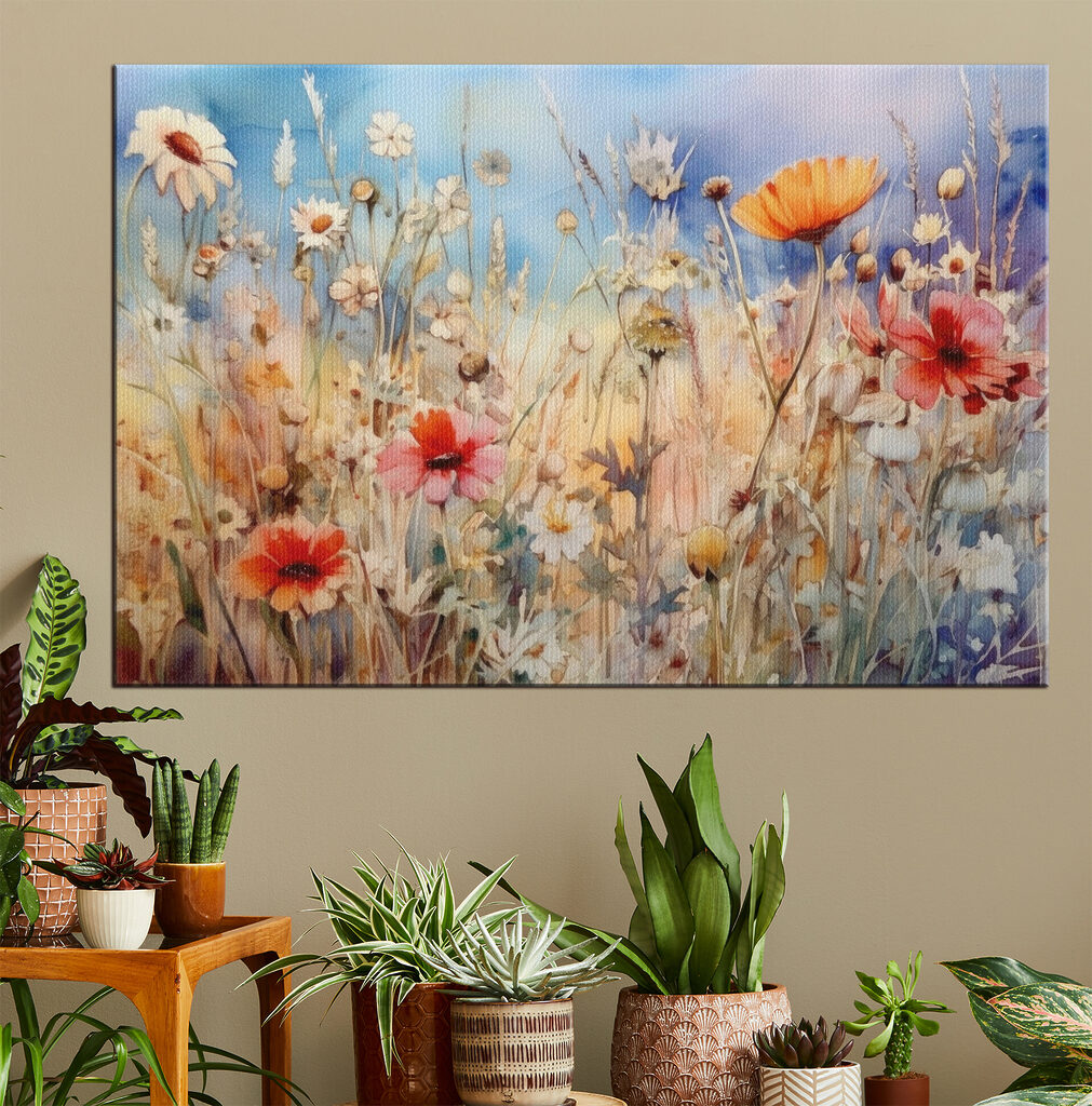 Flores sob céu azul — interior 2