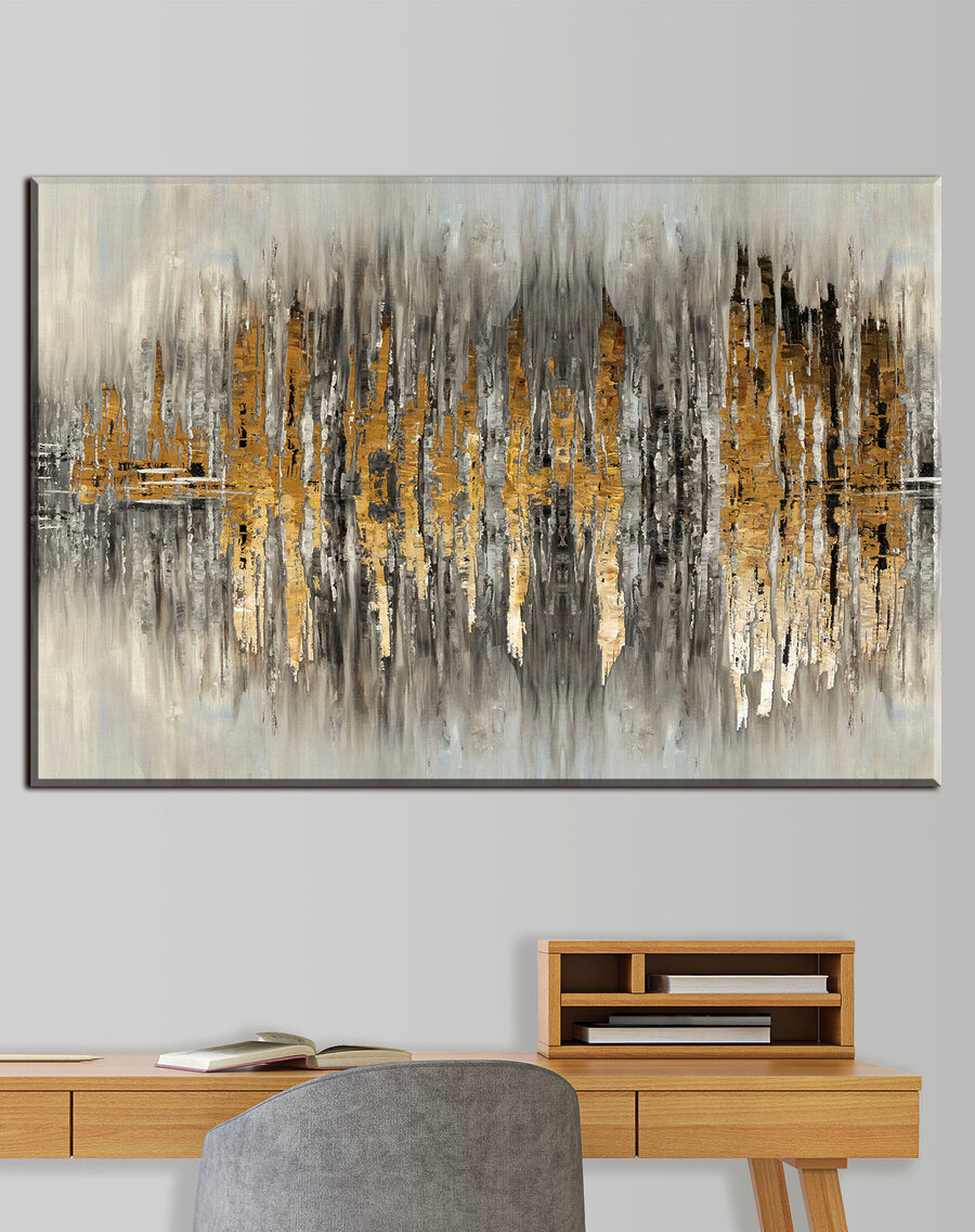Reflexos dourados em cinzento — interior 3