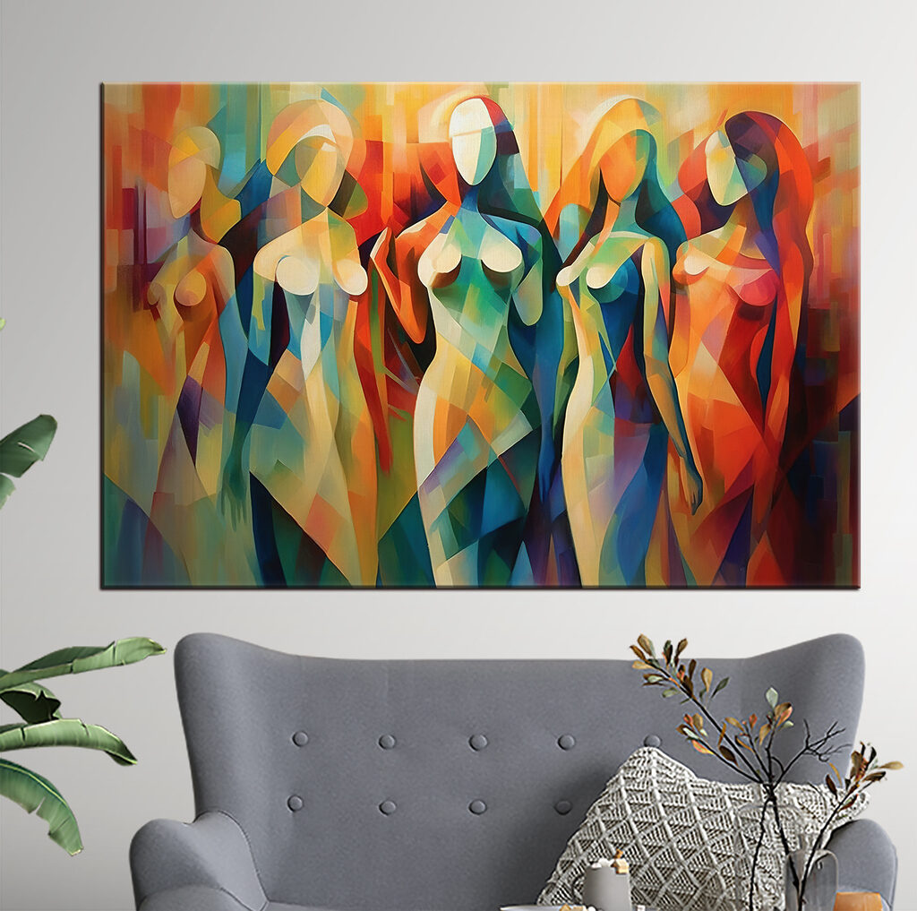 Mulheres em planos coloridos — interior 2